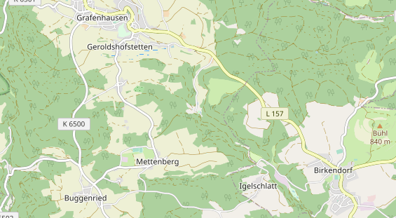 Excursiebestemming op kaart