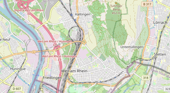 Destination d'excursion sur la carte