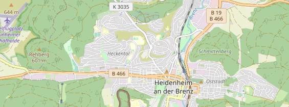 Destinazione dell'escursione sulla carta