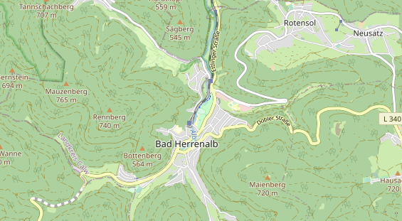 Excursiebestemming op kaart