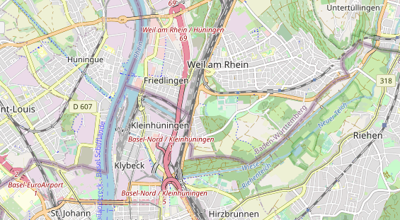 Destination d'excursion sur la carte
