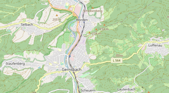 Excursiebestemming op kaart