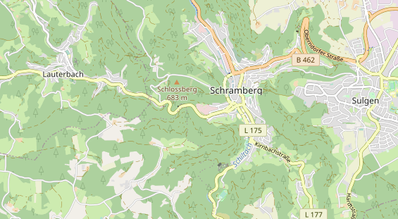 Destinazione dell'escursione sulla carta