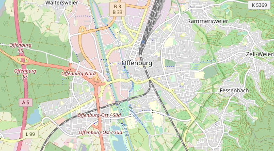 Excursiebestemming op kaart