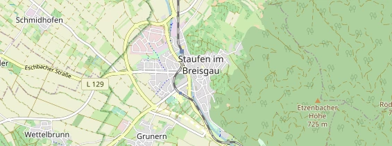 Excursiebestemming op kaart