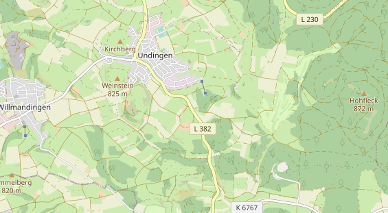 Destinazione dell'escursione sulla carta