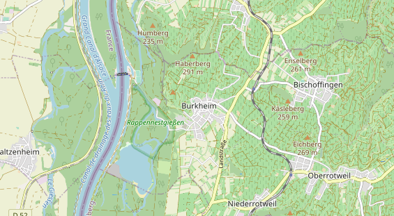 Excursiebestemming op kaart