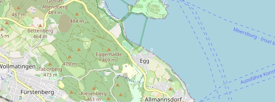 Destinazione dell'escursione sulla carta