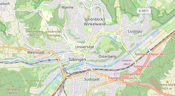 Destinazione dell'escursione sulla carta