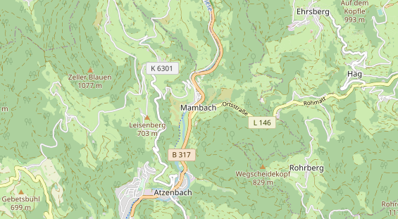 Ausflugsziel auf Karte