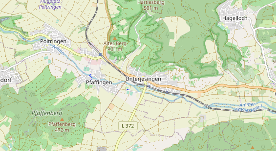 Excursiebestemming op kaart