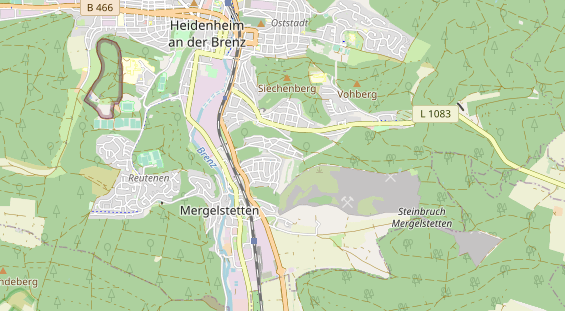 Destinazione dell'escursione sulla carta