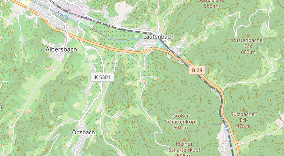 Destinazione dell'escursione sulla carta