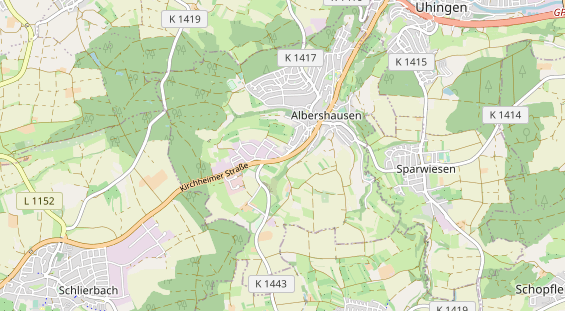 Destinazione dell'escursione sulla carta