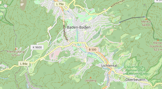 Destinazione dell'escursione sulla carta