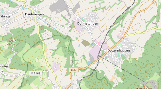 Excursiebestemming op kaart