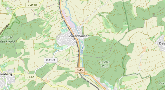 Destinazione dell'escursione sulla carta