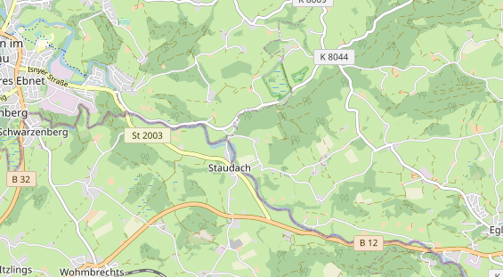 Excursiebestemming op kaart