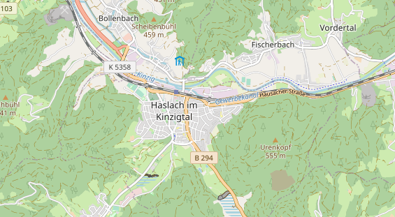 Destination d'excursion sur la carte