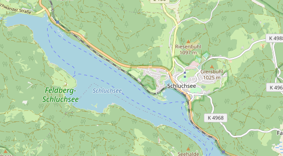 Excursiebestemming op kaart