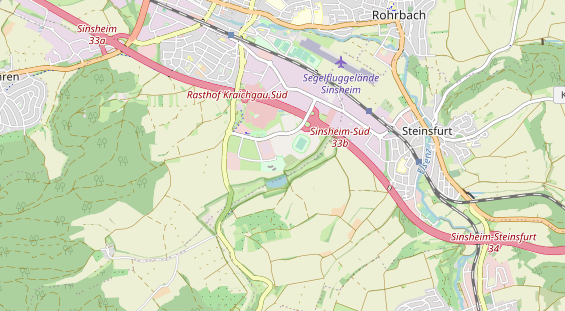 Excursiebestemming op kaart