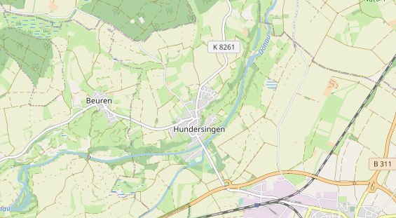 Destinazione dell'escursione sulla carta