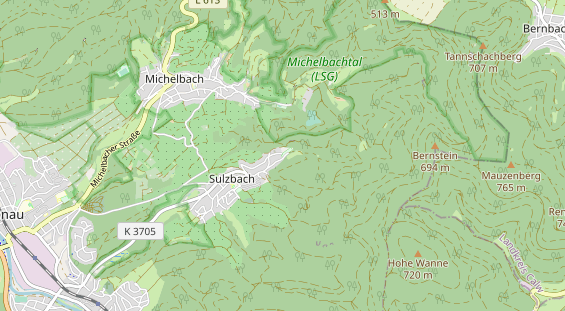 Excursiebestemming op kaart