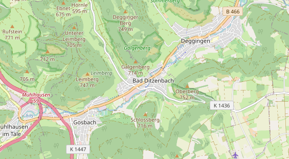 Destination d'excursion sur la carte