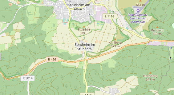 Destinazione dell'escursione sulla carta