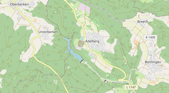 Destinazione dell'escursione sulla carta