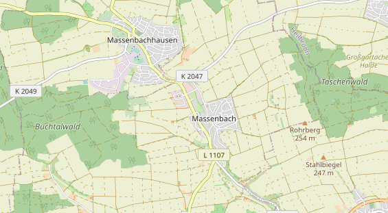 Excursiebestemming op kaart