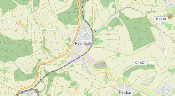 Destination d'excursion sur la carte