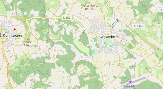 Destinazione dell'escursione sulla carta