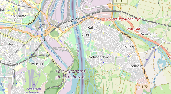 Destination d'excursion sur la carte