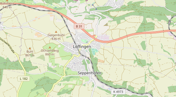 Excursiebestemming op kaart