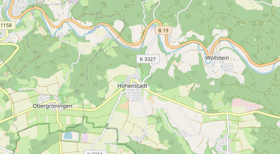 Excursiebestemming op kaart