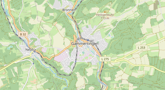 Excursiebestemming op kaart