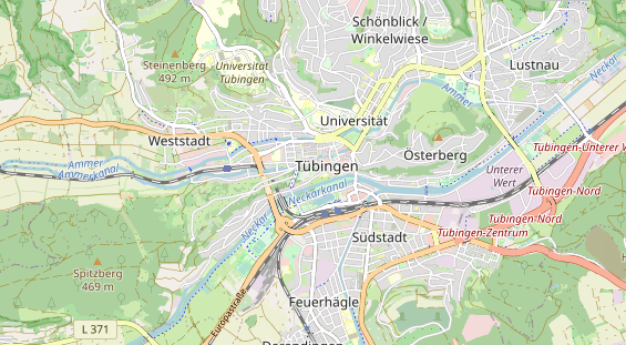 Destination d'excursion sur la carte