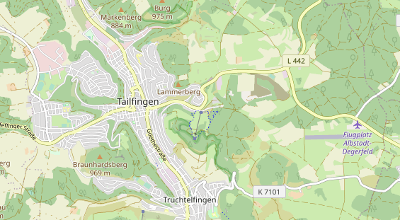 Excursiebestemming op kaart