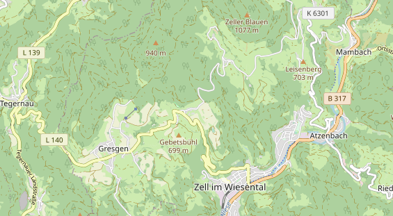 Ausflugsziel auf Karte