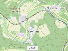 Excursiebestemming op kaart