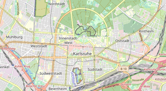 Excursiebestemming op kaart