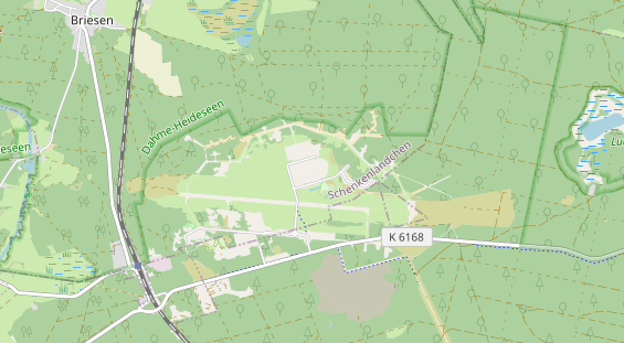 Destinazione dell'escursione sulla carta