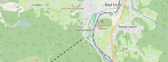 Destination d'excursion sur la carte