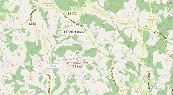 Destinazione dell'escursione sulla carta