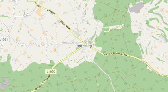 Excursiebestemming op kaart