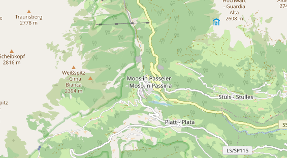 Ausflugsziel auf Karte