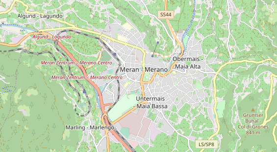 Destination d'excursion sur la carte