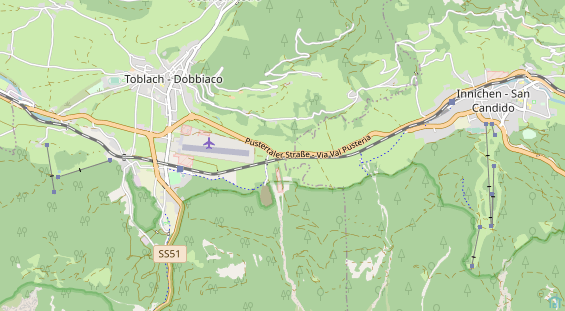 Destination d'excursion sur la carte