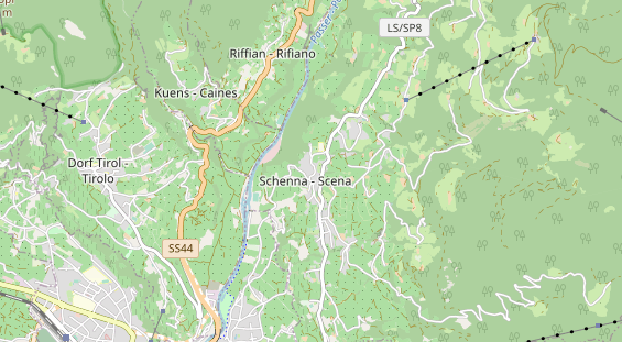 Excursiebestemming op kaart